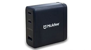 マカフィーロゴマーク入り「ACアダプタ」