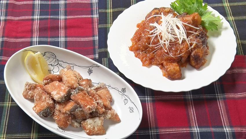 揚げ魚レシピ　～美味しく骨を丈夫にしまっせ！～